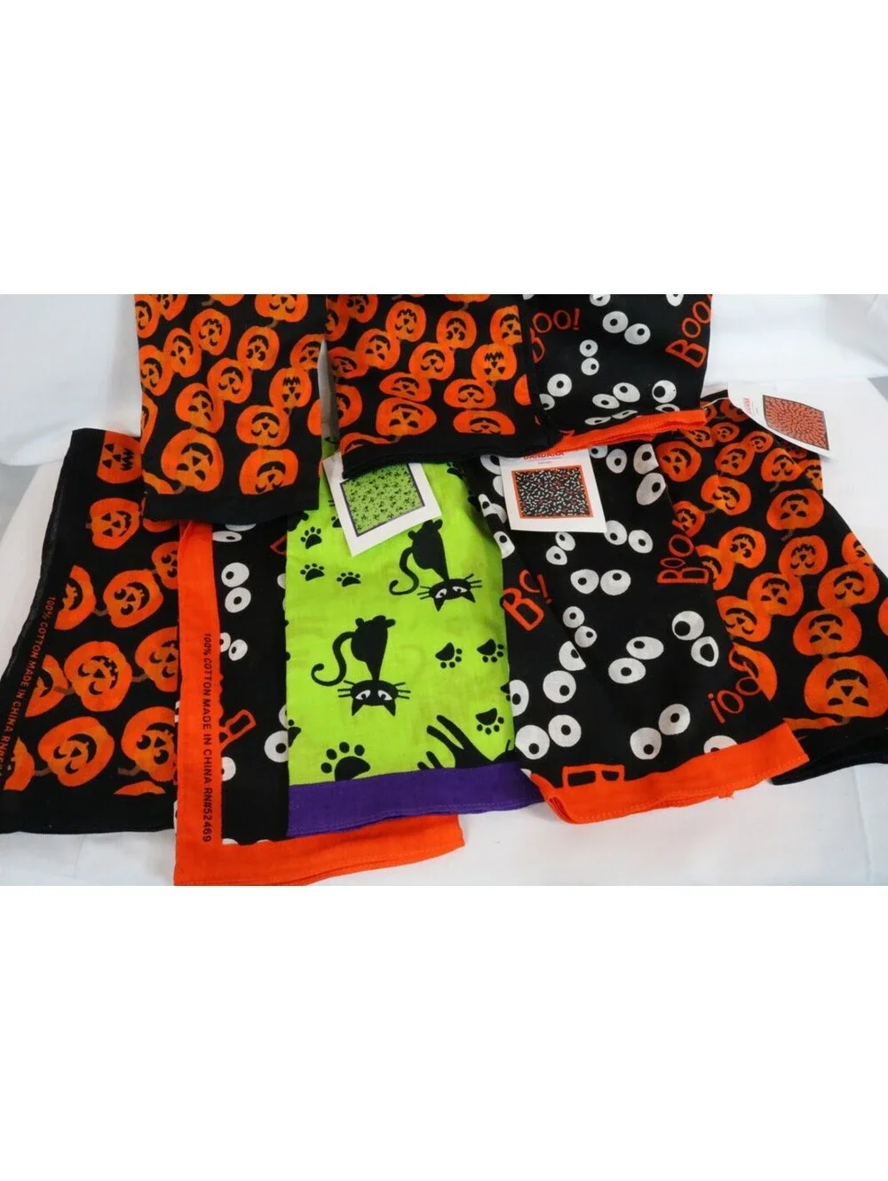 8 Assorted Halloween Bandanas